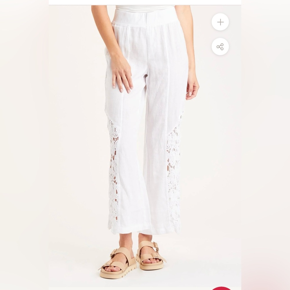 NWT XCVI 100% linen pant size Small